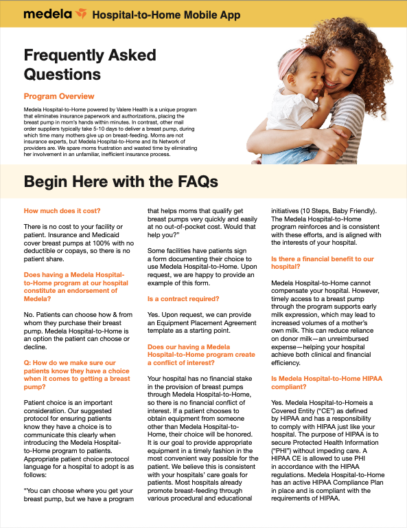 medela hth - faq 051425
